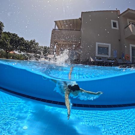 Four Seasons Private Villa - Seaview - Big Heated Pool - Gym - Sport Activities Gouves Buitenkant foto