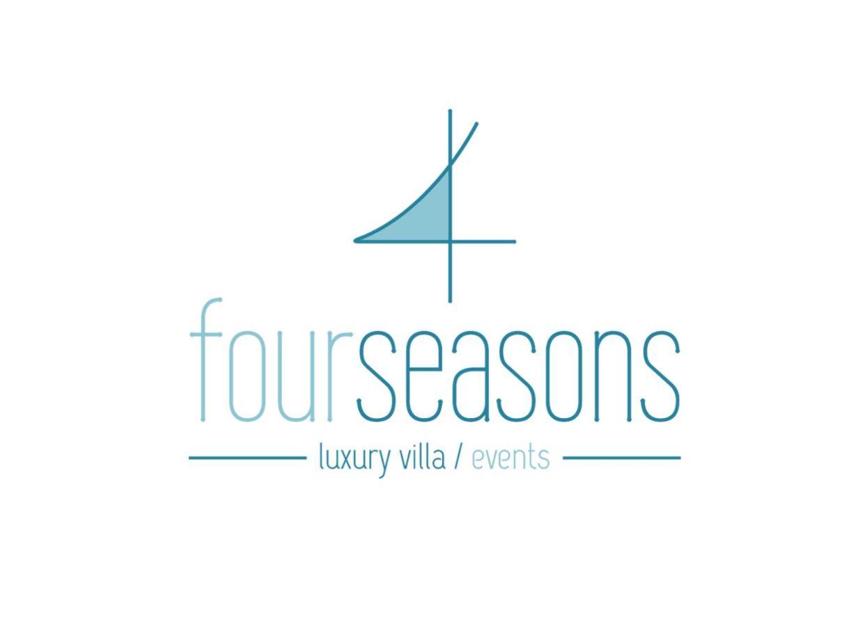 Four Seasons Private Villa - Seaview - Big Heated Pool - Gym - Sport Activities Gouves Buitenkant foto