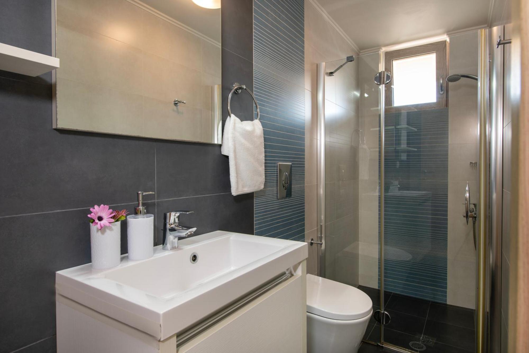 Four Seasons Private Villa - Seaview - Big Heated Pool - Gym - Sport Activities Gouves Buitenkant foto