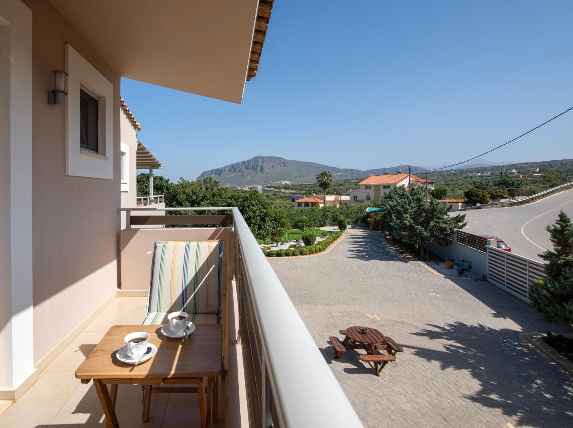 Four Seasons Private Villa - Seaview - Big Heated Pool - Gym - Sport Activities Gouves Buitenkant foto