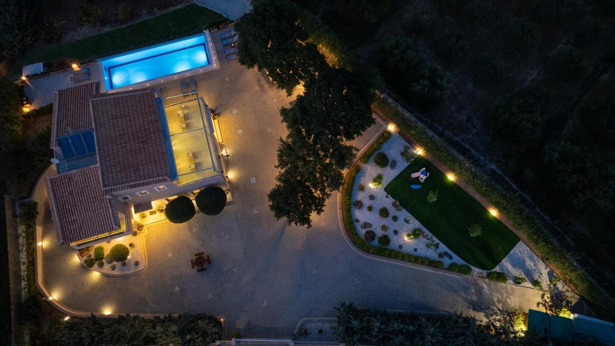 Four Seasons Private Villa - Seaview - Big Heated Pool - Gym - Sport Activities Gouves Buitenkant foto